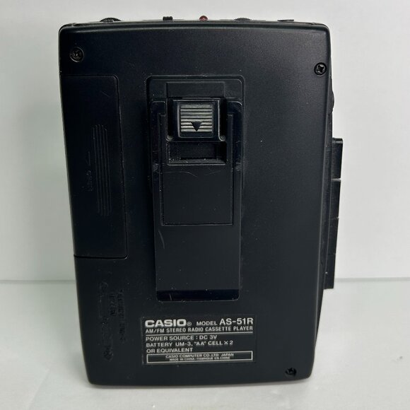 CASIO AS-51R VTG Walkman Stereo AM/FM Radio Portable Cassette Player - Picture 5 of 10